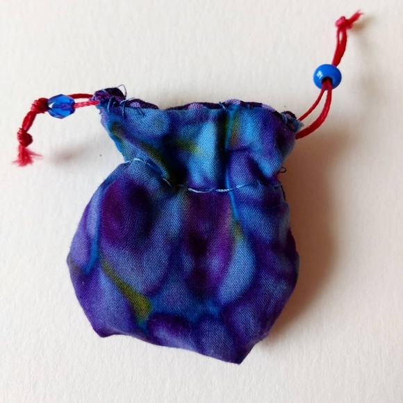 Mini drawstring bag ๐ handmade ๐medicine bag - Picture 4 of 4